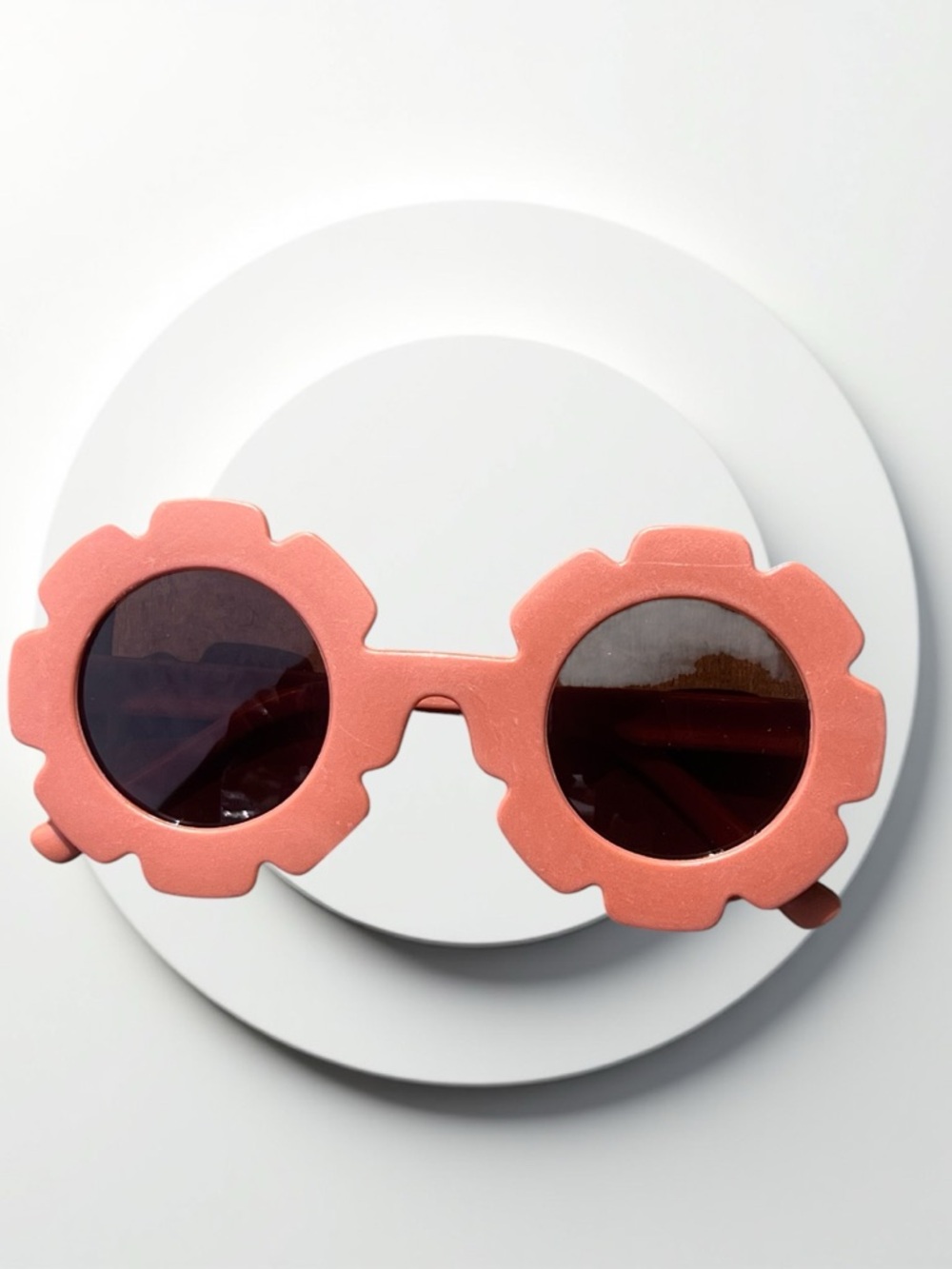 Matte Kids Flower Sunnies In Rust - Picture 3 of 9